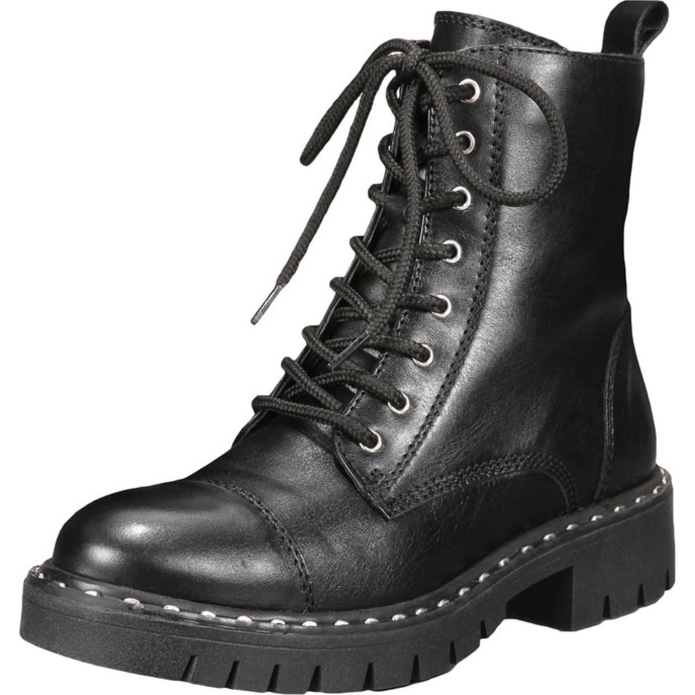 Aldo Gwemma Leather Lug Sole Combat Boots
